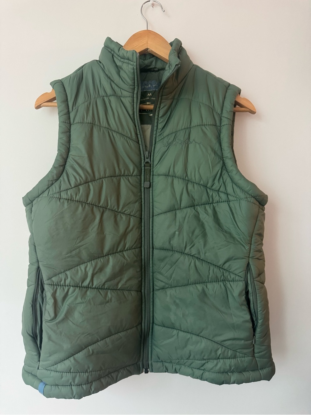 WindRiver T-MAX Lightweight Insulated Quilted Puffer Vest Olive Green Medium M